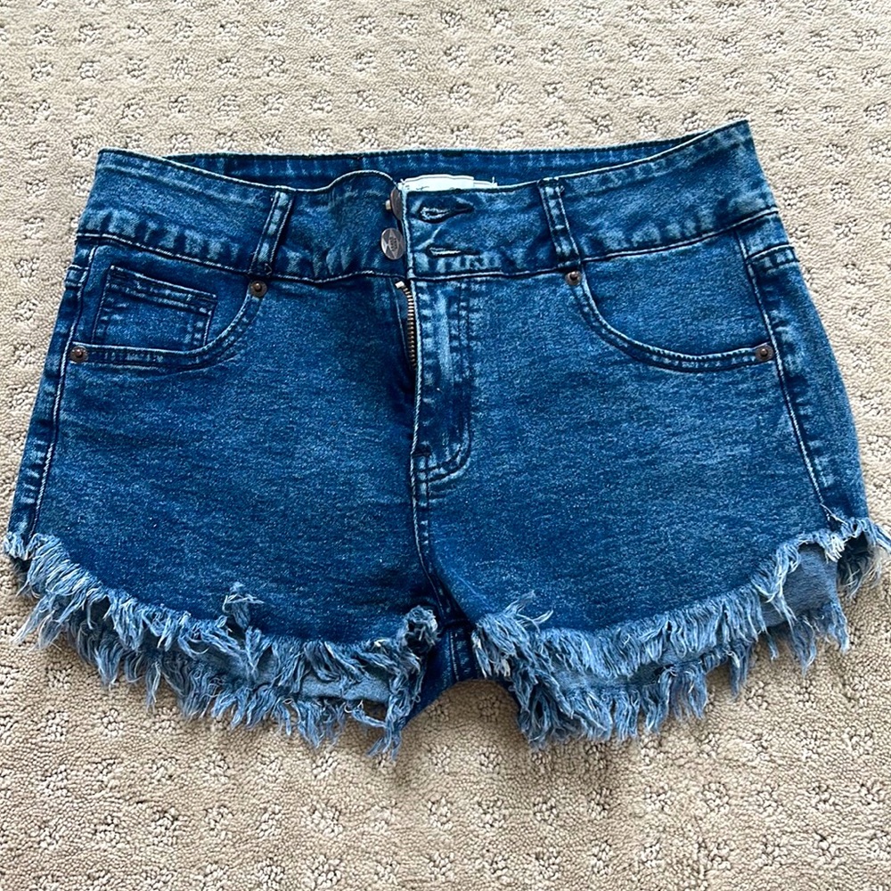 Dark Washed Jean Shorts!